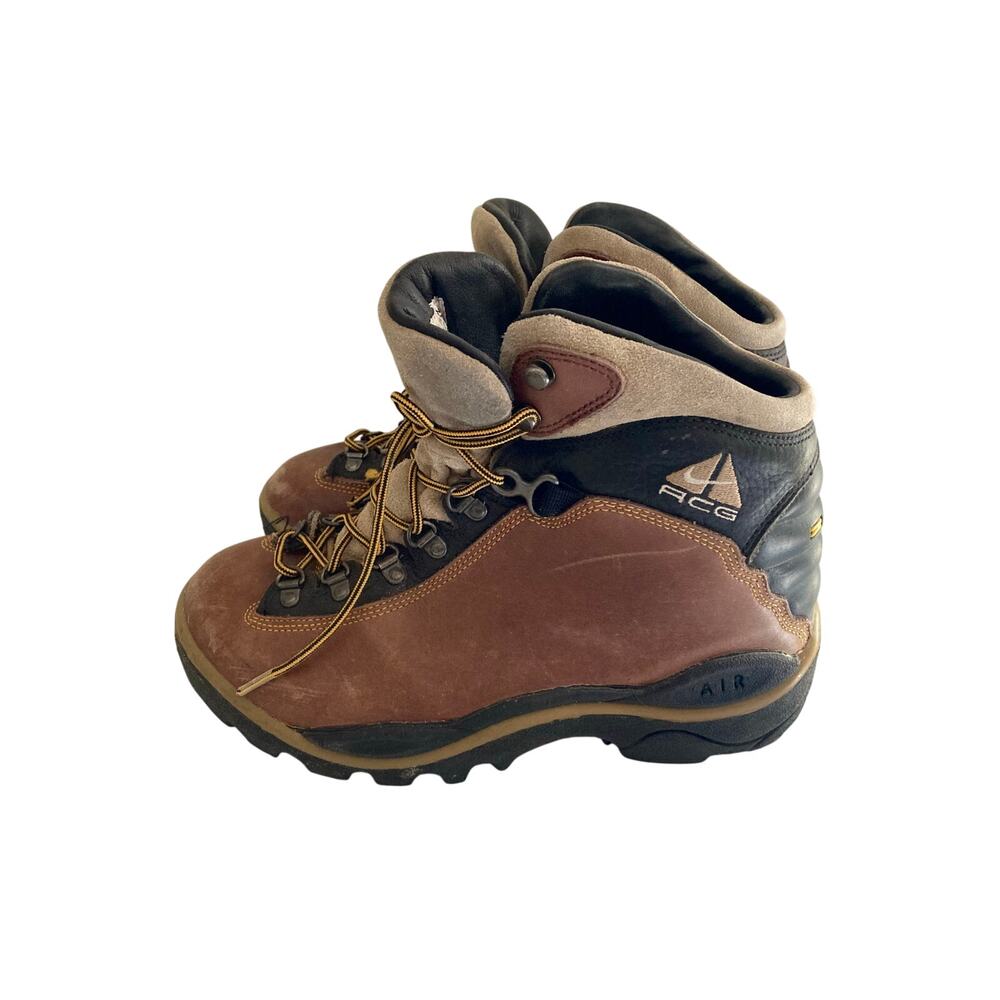 Vintage Nike ACG Zoom Air Boots Women’s 8 Brown Black Hiking Y3 970608 Retro Y2K